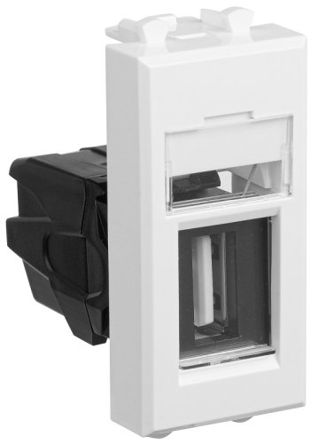 Розетка USB тип А модульная DKC Avanti 1-м. 1 мод. 3000мА белое облако картинка